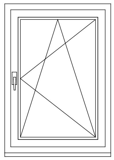 Kebotherm Test-Fenster 1-flügelig weiß
