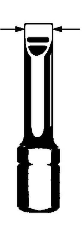 Bit Schlitz C 6.3 (1/4 Zoll) BIT-SZ-1,2X6,5-1/4ZO-L25MM