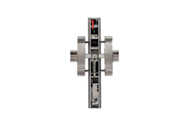 Türdrücker A 803 auf Ovalrosette TD-A2-A803/FS-OVAL-ROS-L/R-MATT