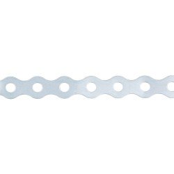 Montagelochband gewellt ohne Randlochung 17 mm