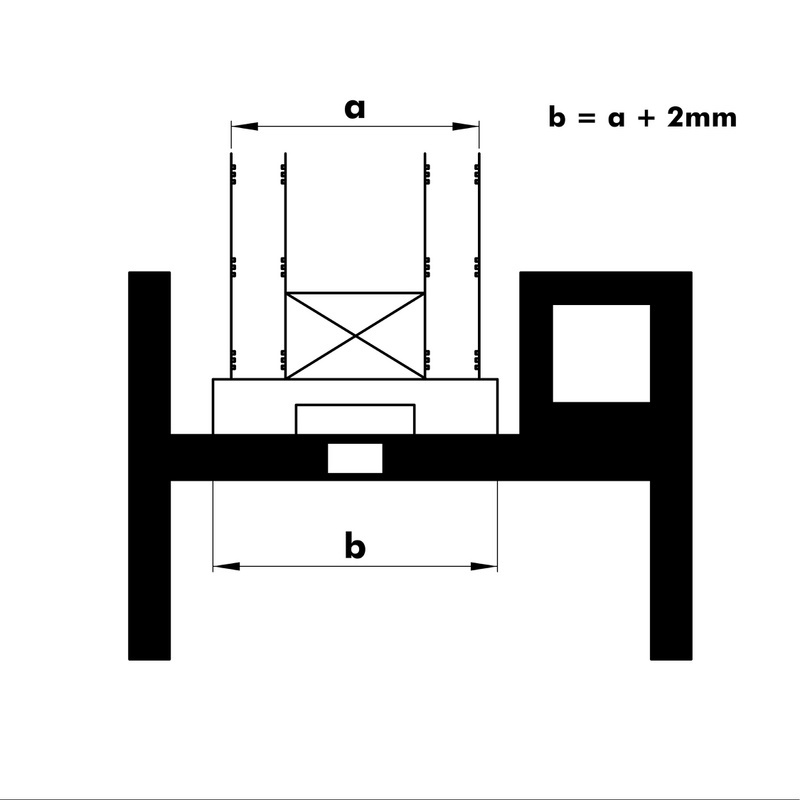 Verglasungsklotz 24 x 1 mm