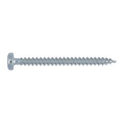 ELMO®  Speed Schraube 4,5x45 Stahl verzinkt, blau, RW-Schlitz-Antrieb